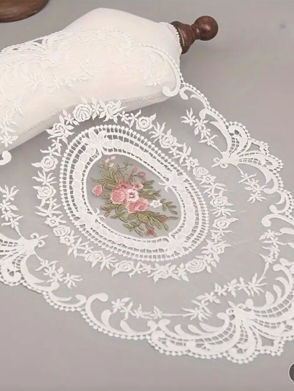 French Style-Handcrafted Lace Table Mats